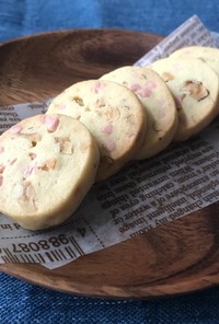 桜チョコチップとクルミのクッキー