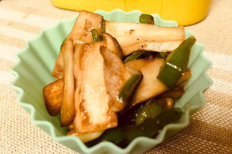 簡単お弁当に エリンギピーマンバター醤油 レシピ 作り方 By なあたま クックパッド
