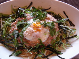 納豆*梅パスタ