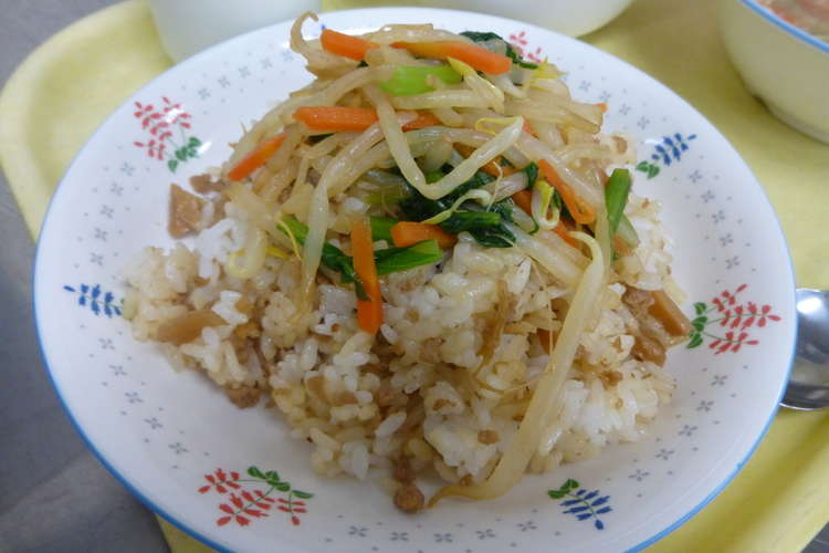 簡単給食 ビビンバ レシピ 作り方 By 簡単 町田市の給食 クックパッド