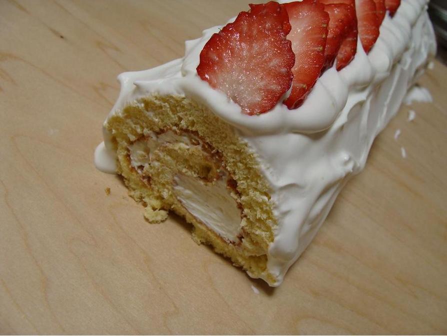 蜂蜜入りロールケーキ(チーズクリーム）の画像