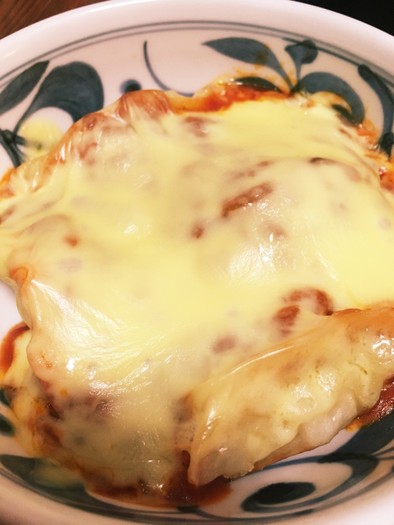 ズボラ料理！冷凍餃子ミートチーズの写真