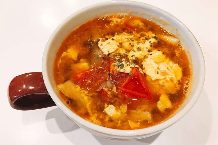 トマトと舞茸のコンソメ卵スープ レシピ 作り方 By Muchan611 クックパッド 簡単おいしいみんなのレシピが355万品