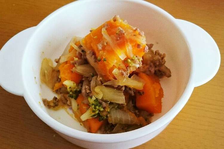 簡単 肉かぼちゃ 離乳食後期 完了期 レシピ 作り方 By そら クックパッド 簡単おいしいみんなのレシピが377万品