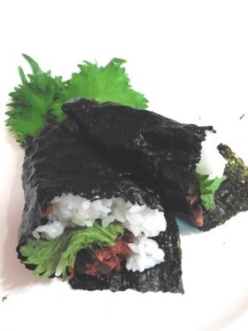 魚缶味噌そぼろDE手巻きご飯!
