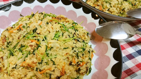 節約!もやしと豆苗の味噌バター和風炒飯