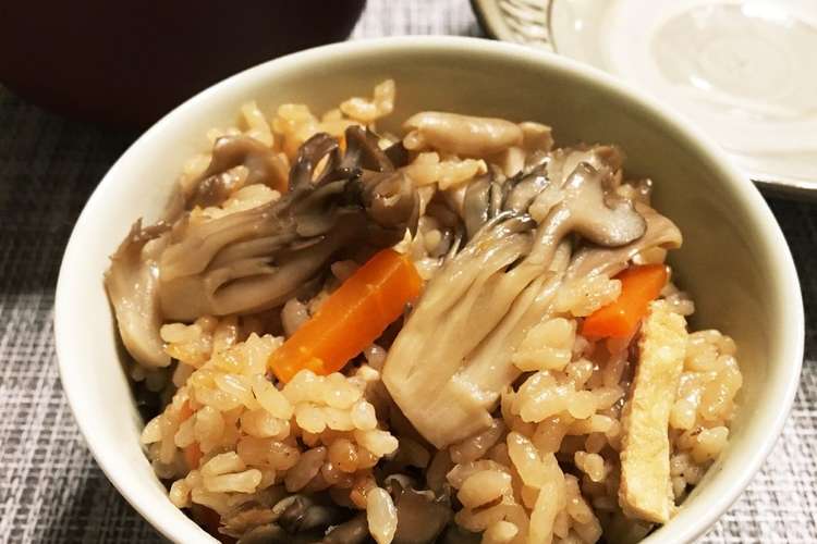 ヘルシー 舞茸たっぷり炊き込みご飯 レシピ 作り方 By たけ かお クックパッド