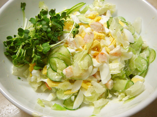 茹でキャベツの簡単サラダの画像