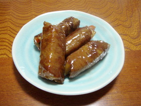 照り照り☆豚肉の野菜巻き