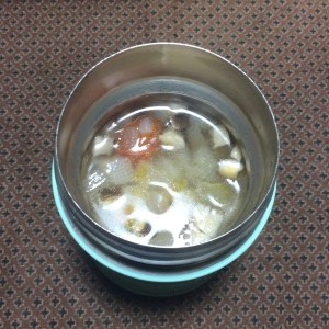 フードジャーで作る新玉葱のスープの画像