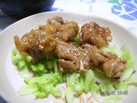 鶏肉のスイート黒酢風味