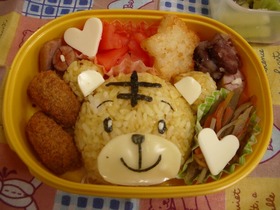 お弁当にもしまじろう♪(キャラ弁)