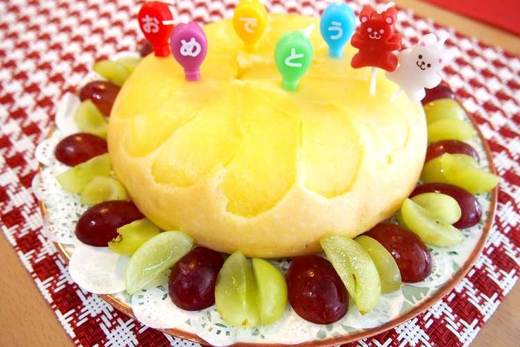 1歳のお誕生日に 炊飯器でリンゴケーキ レシピ 作り方 By Chapico クックパッド 簡単おいしいみんなのレシピが350万品