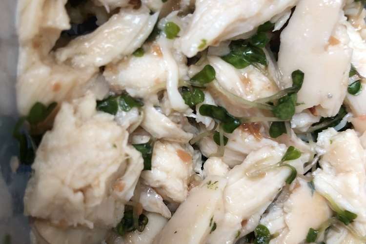 時短 サラダチキンの梅肉和え レシピ 作り方 By おにぎり 明太 クックパッド 簡単おいしいみんなのレシピが360万品