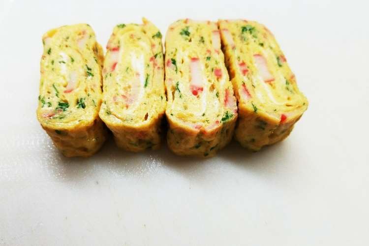 カニかま パセリの卵焼き 冷凍保存可能 レシピ 作り方 By 舞依ちゅん クックパッド