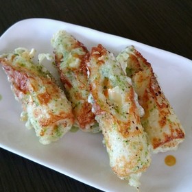 ちくわの磯辺揚げ(人参・チーズ入り)