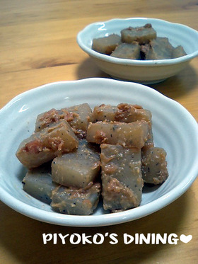 ご飯が進むぅ~❤梅味噌こんにゃく