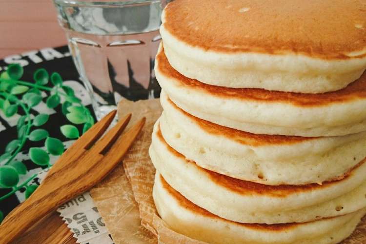 朝食 おやつに シンプルパンケーキ レシピ 作り方 By ゆぅゅぅ クックパッド