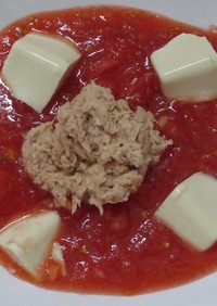 トマト・フレーク・豆腐