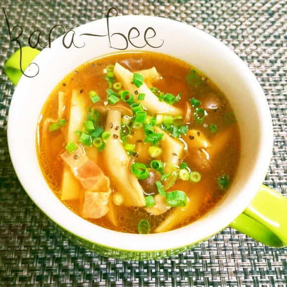 簡単絶品＊旬たけのこの中華風カレースープの画像