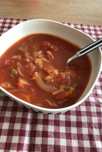 レタスのトマトスープ