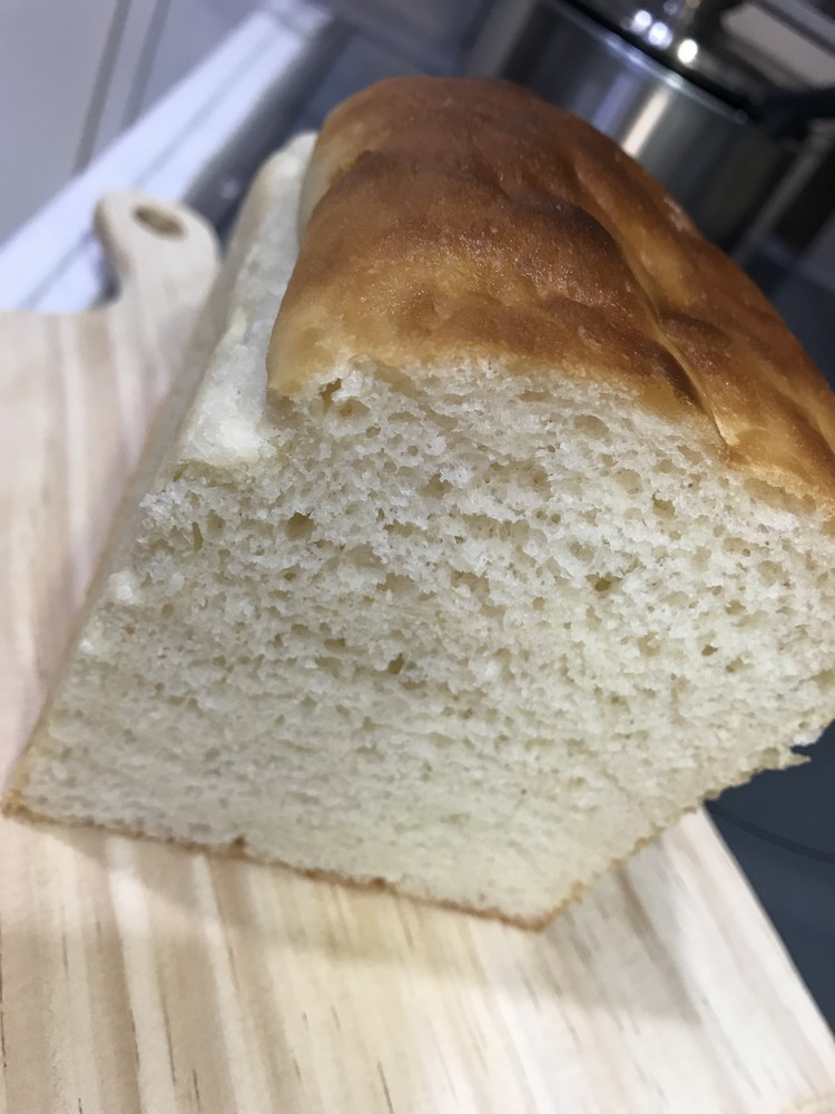 発酵一回☆しっとりもちふわ米粉3割食パンの画像