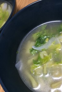 セロリの葉と玉ねぎのスープ