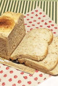 自家製天然酵母のライ麦オーツ入り食パン