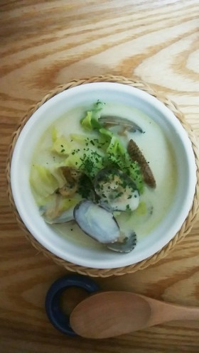 膵炎&肝機能障害に優しいあさりの春スープ