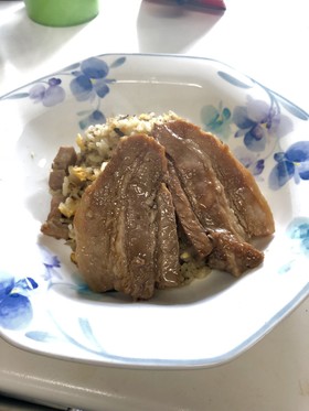 時短チャーシューでチャーハン☆