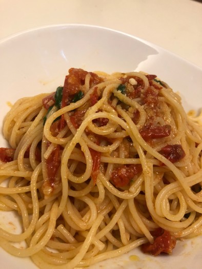 ミニトマトで簡単！オイルのスパゲッティの写真