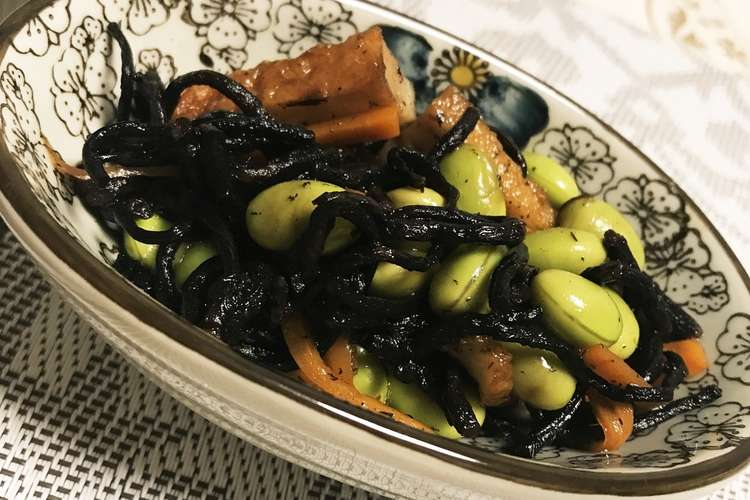 和食の定番 ひじきの煮物 レシピ 作り方 By 天使の花 クックパッド 簡単おいしいみんなのレシピが352万品