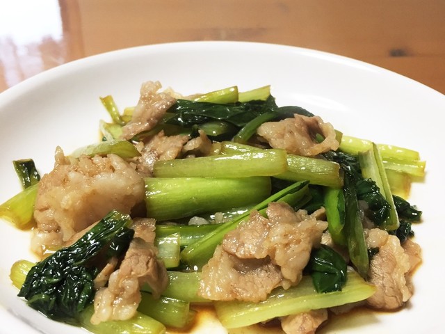 小松菜と豚肉のポン酢炒め レシピ 作り方 By そらちんばーば クックパッド 簡単おいしいみんなのレシピが367万品