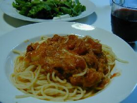 トマトとツナのモッツァレラチーズパスタ☆