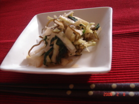 塩昆布で♪大根と青じその漬物