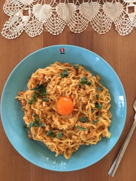 辛ラーメン❤辛~いカルボナーラ風