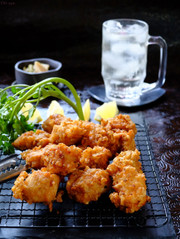 ひと味違う☆玉ねぎ衣の鶏胸唐揚げ!の写真