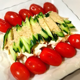 パサパサしない♡余熱でしっとり棒棒鶏