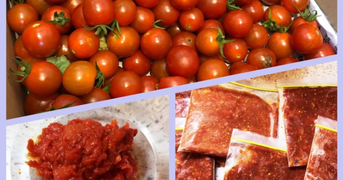 完熟トマトorミニトマトでトマトペースト レシピ 作り方 By ころんぴ クックパッド 簡単おいしいみんなのレシピが360万品