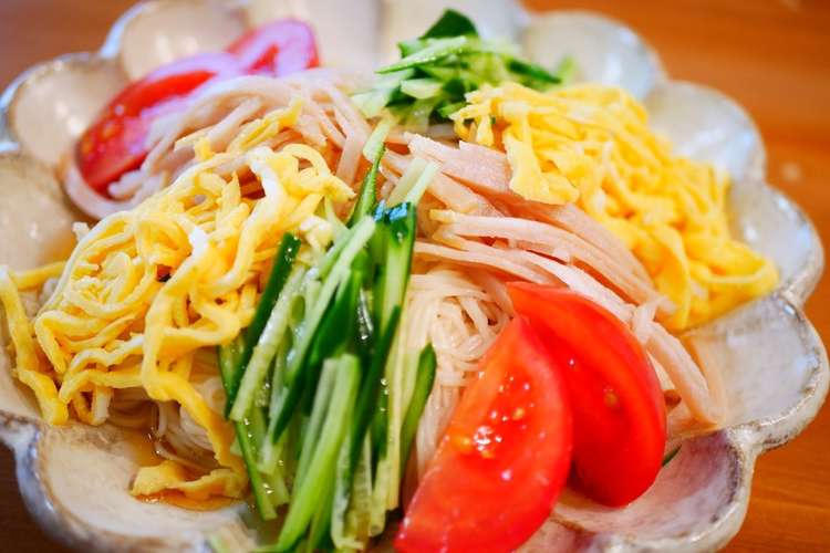 そうめんde冷やし中華 レシピ 作り方 By ナオのそれなりレシピ クックパッド