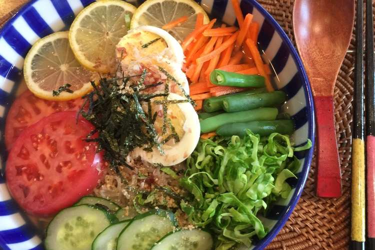 ５大栄養素バッチリ ふるる冷麺 の冷麺 レシピ 作り方 By Maogo クックパッド 簡単おいしいみんなのレシピが355万品
