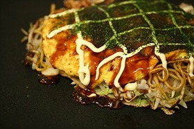 キャベツたっぷり広島焼き♪