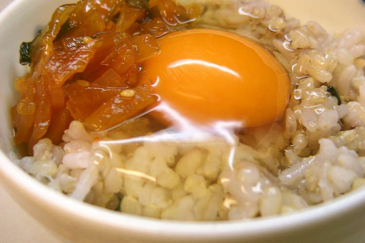 福神漬けと卵ご飯 レシピ 作り方 By みっくママ クックパッド