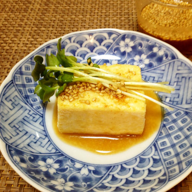 豆腐ステーキ☆ごま味噌和風だれの写真