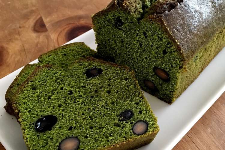 抹茶黒豆パウンドケーキ レシピ 作り方 By タベナサレ クックパッド