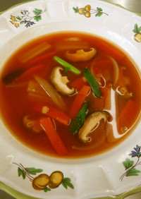 【食品ロス】麦と野菜のトマトスープ