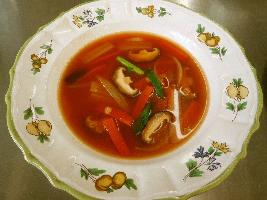 【食品ロス】麦と野菜のトマトスープの画像