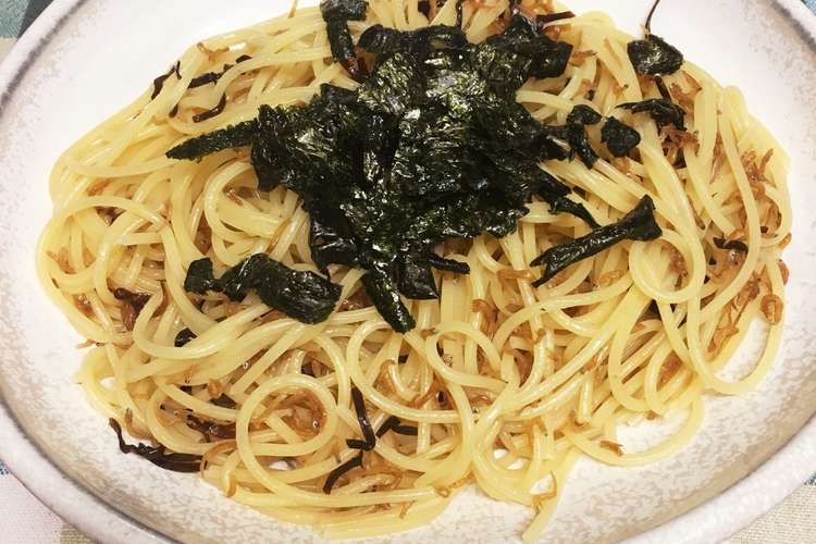 簡単 ちりめん山椒と塩昆布のパスタ レシピ 作り方 By さお りん クックパッド 簡単おいしいみんなのレシピが366万品