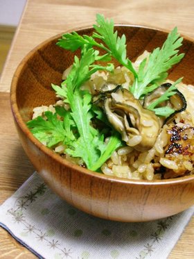かきの炊き込みご飯