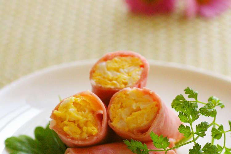 お弁当の彩りに 卵のハム巻き レシピ 作り方 By あわっこゆきこ クックパッド